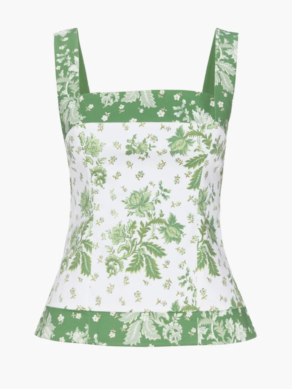 Hill House Emma Top - White Delft Bouquet